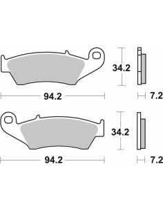 pastillas de freno moto brembo organicas 07ka17tt 2