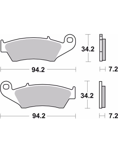 pastillas de freno moto brembo organicas 07ka17tt