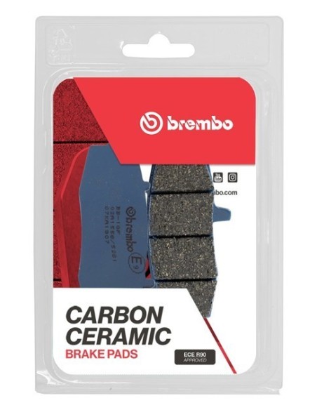 pastillas de freno moto brembo genuinas 07ka1907 delantero izquierda