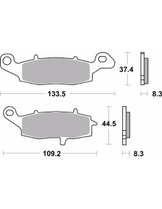 pastillas de freno moto brembo genuinas 07ka19sa delantero izquierda 2