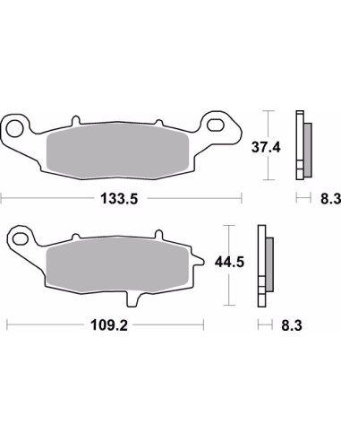 pastillas de freno moto brembo genuinas 07ka19sa delantero izquierda