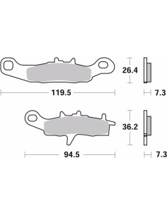 pastillas de freno moto brembo sinterizadas 07ka22sd 2