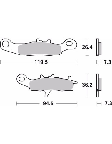 pastillas de freno moto brembo sinterizadas 07ka22sd