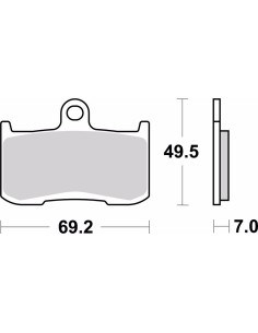 pastillas de freno moto brembo genuinas 07ka2305 2