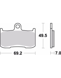 pastillas de freno moto brembo sinterizadas 07ka23la 2
