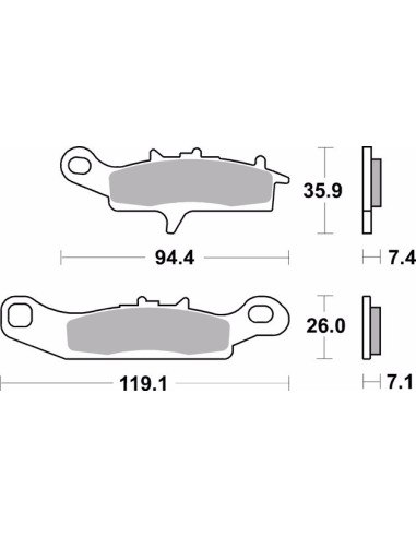 pastillas de freno moto brembo sinterizadas 07ka24sd