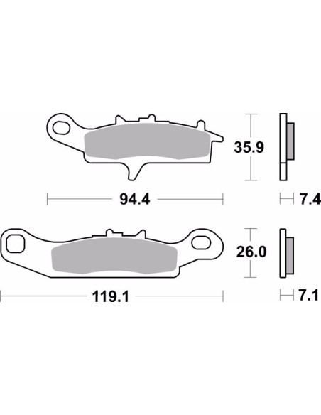 pastillas de freno moto brembo sinterizadas 07ka24sd