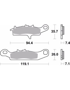 pastillas de freno moto brembo sinterizadas 07ka25sd 2