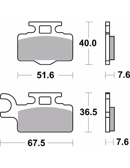 pastillas de freno moto brembo sinterizadas 07ka27sd