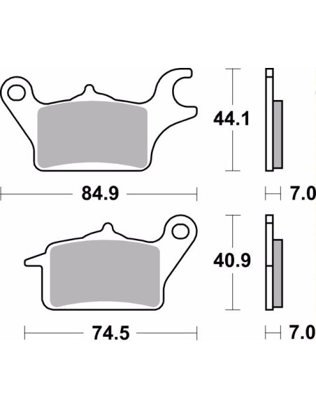 pastillas de freno moto brembo organicas 07ka30cc