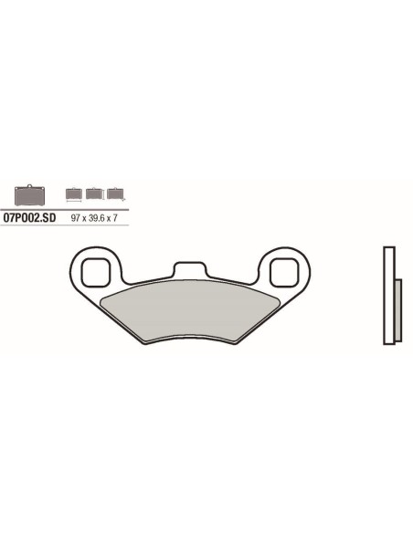 pastillas de freno moto brembo sinterizadas 07po02sd