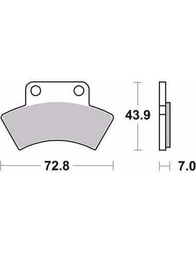 pastillas de freno moto brembo sinterizadas 07po03sd