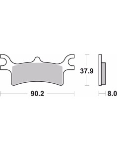 pastillas de freno moto brembo sinterizadas 07po06sd 2