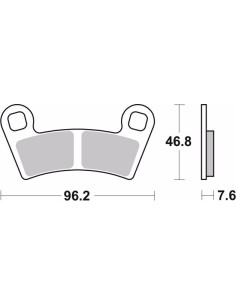 pastillas de freno moto brembo sinterizadas 07po09sd 2