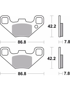 pastillas de freno moto brembo sinterizadas 07po12sd 2