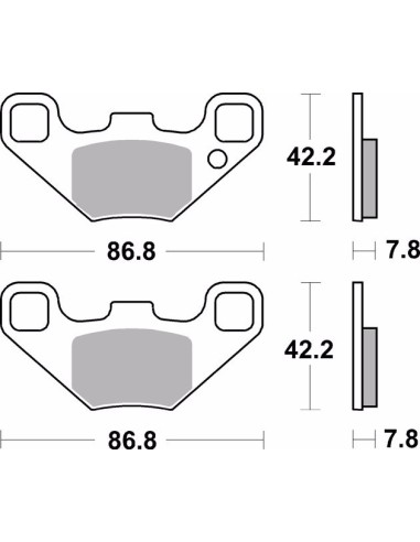 pastillas de freno moto brembo sinterizadas 07po12sd
