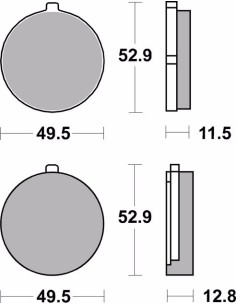 pastillas de freno moto brembo genuinas 07su0220 2