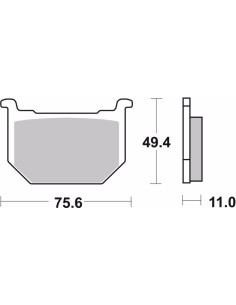 pastillas de freno moto brembo genuinas 07su0312 2