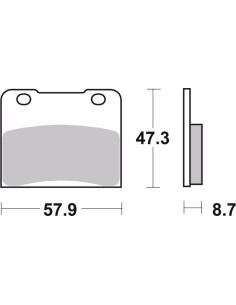 pastillas de freno moto brembo genuinas 07su0707 2