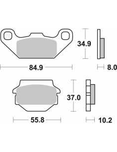 pastillas de freno moto brembo genuinas 07su1121 2