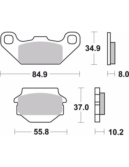 pastillas de freno moto brembo genuinas 07su1121