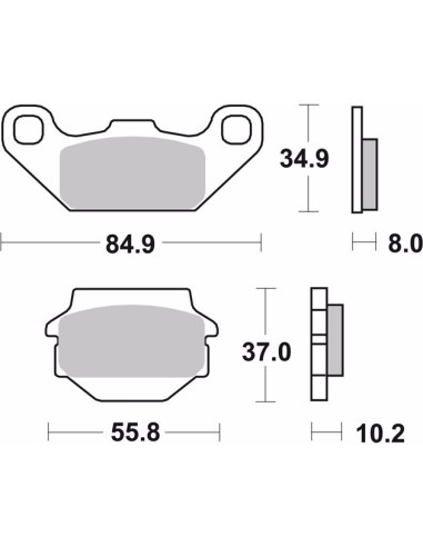 pastillas de freno moto brembo sinterizadas 07su11sd