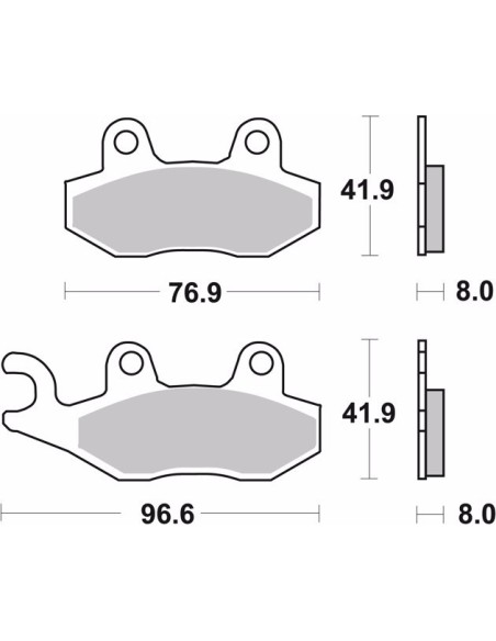 pastillas de freno moto brembo genuinas 07su1215