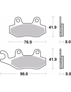 pastillas de freno moto brembo organicas 07su12tt 2