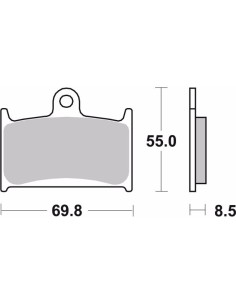 pastillas de freno moto brembo sinterizadas 07su14sr 2
