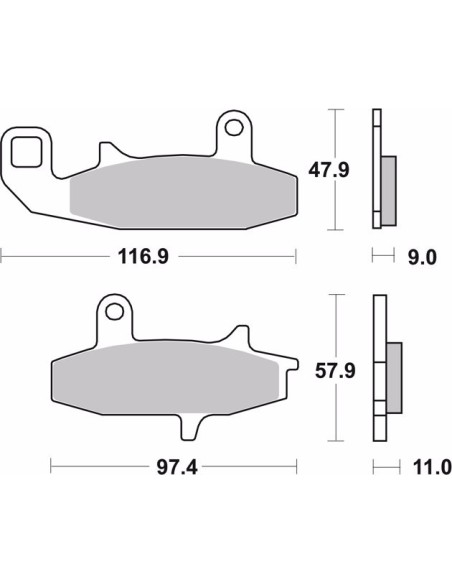 pastillas de freno moto brembo genuinas 07su1509