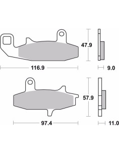 pastillas de freno moto brembo sinterizadas 07su15sa 2