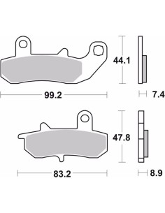 pastillas de freno moto brembo genuinas 07su1718 2