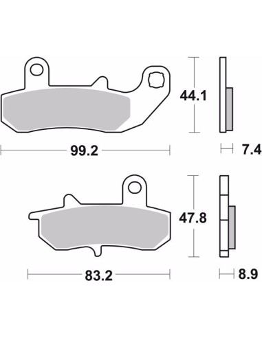 pastillas de freno moto brembo organicas 07su17tt
