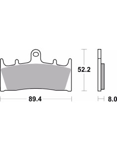 pastillas de freno moto brembo sinterizadas 07su19sr 2