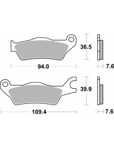 pastillas de freno moto brembo sinterizadas 07su33sr 2