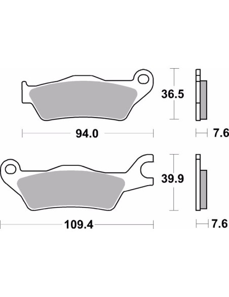 pastillas de freno moto brembo sinterizadas 07su33sr