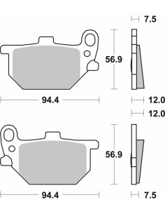 pastillas de freno moto brembo genuinas 07ya0713 2
