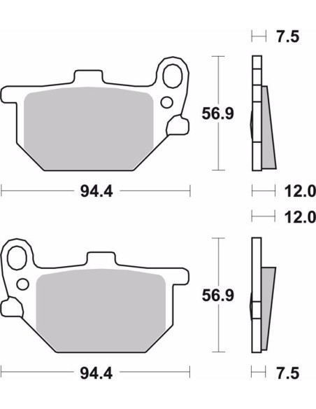pastillas de freno moto brembo genuinas 07ya0713