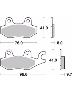 pastillas de freno moto brembo genuinas 07ya2008 2