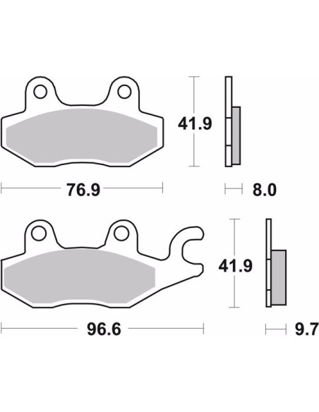 pastillas de freno moto brembo organicas 07ya20tt
