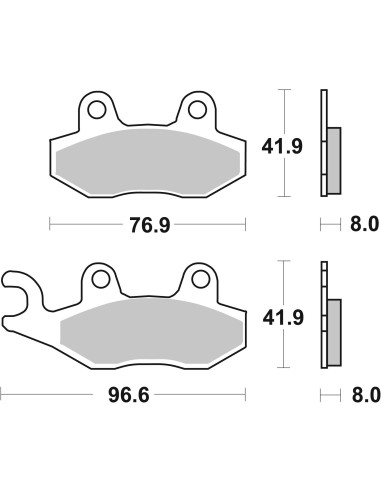 pastillas de freno moto brembo organicas 07ya21tt