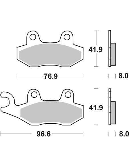 pastillas de freno moto brembo organicas 07ya21tt