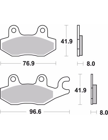 pastillas de freno moto brembo genuinas 07ya2206