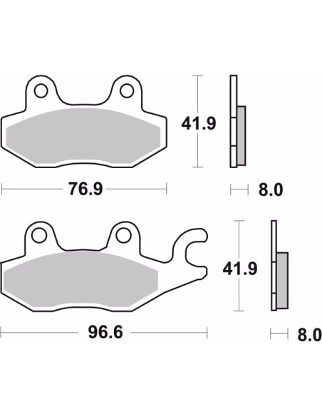 pastillas de freno moto brembo genuinas 07ya2206