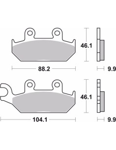 pastillas de freno moto brembo genuinas 07ya2508 2