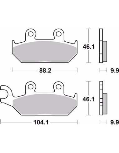 pastillas de freno moto brembo genuinas 07ya2508