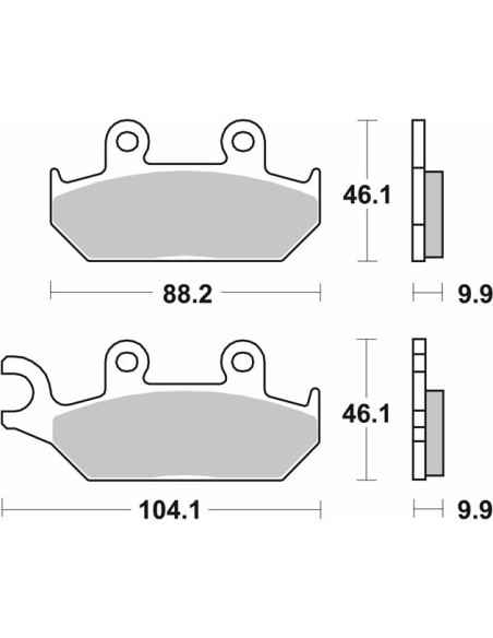 pastillas de freno moto brembo sinterizadas 07ya25sa