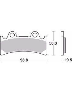 pastillas de freno moto brembo sinterizadas 07ya32sa 2