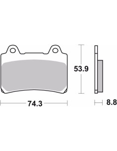 pastillas de freno moto brembo sinterizadas 07ya35sa 2
