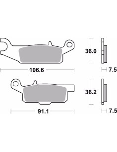 pastillas de freno moto brembo sinterizadas 07ya48sd 2